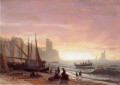 El luminismo de la flota pesquera Albert Bierstadt